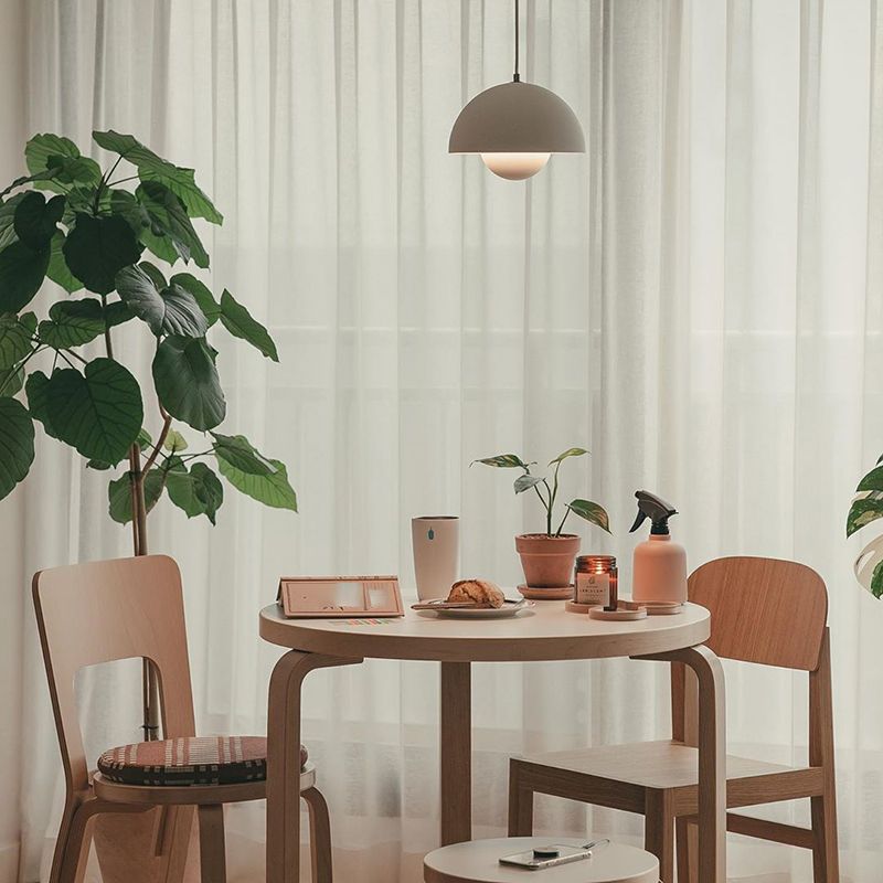 Luminaires pendentifs de style nordique 1 lumière minimaliste macaron suspendu
