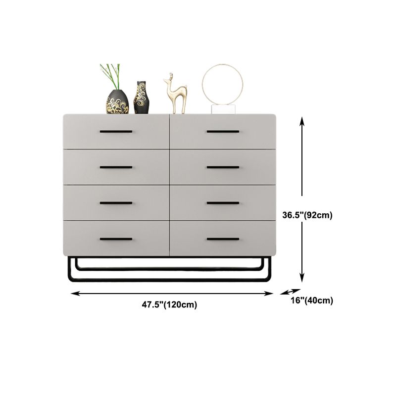 Contemporary Vertical Chest Wood Chest with Drawers for Bedroom