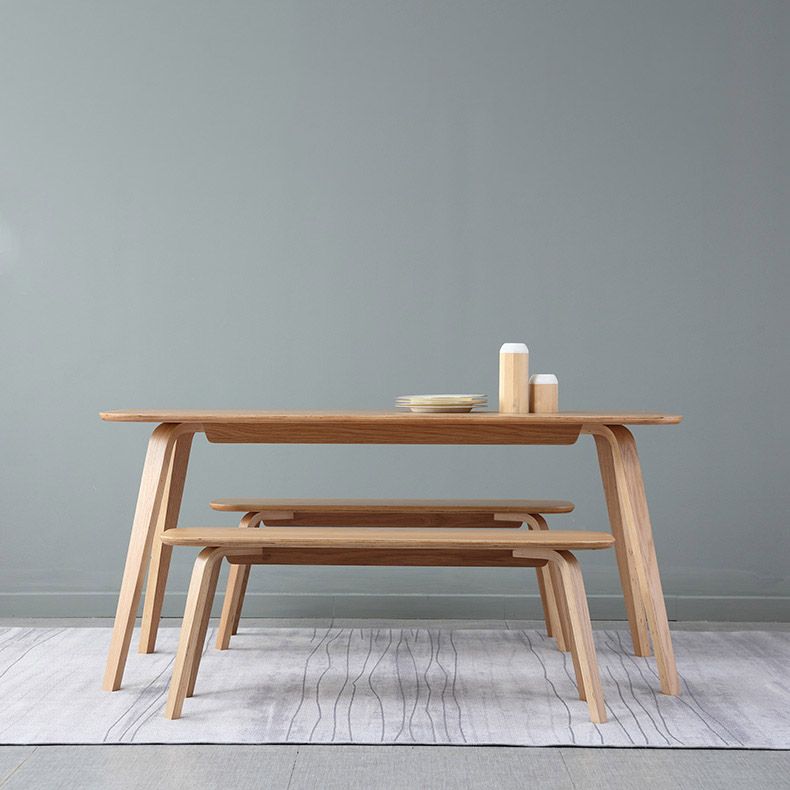 Solid Wood Dining Room Table Contemporary Natural Dining Site Table