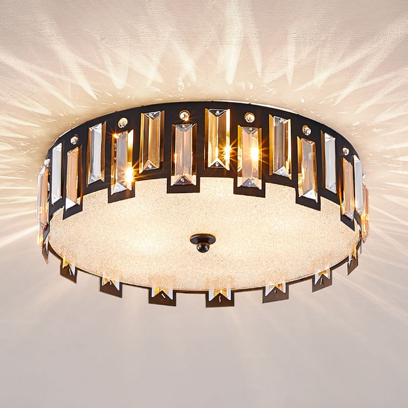 Modern Crystal Ceiling Lamp Nordic Flush Mount Light Fixture for Bedroom