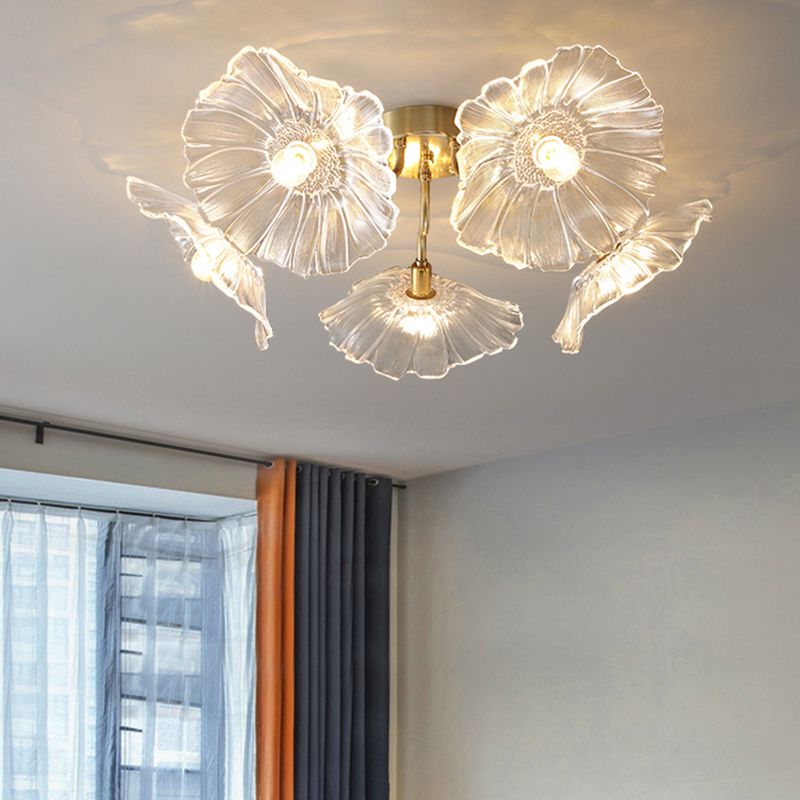 Glass Ceiling Mount Light Fixture Nordic Style Ceiling Light Fixture