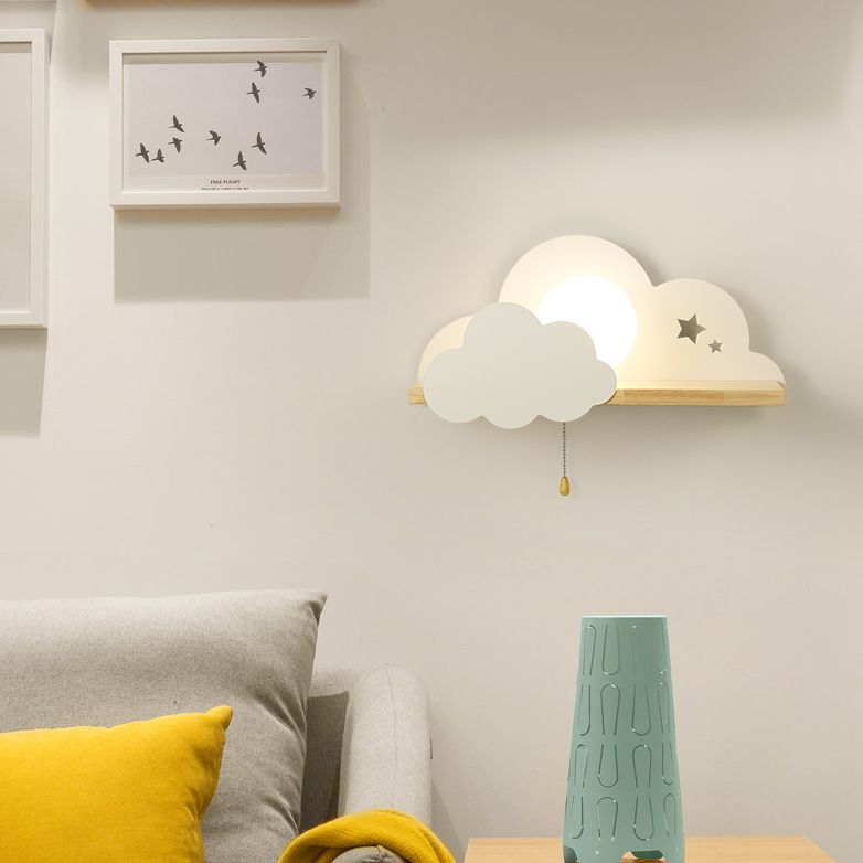 Nórdicos Macarons en forma de pared en forma de nube Iron Iron 1 Light Sponces