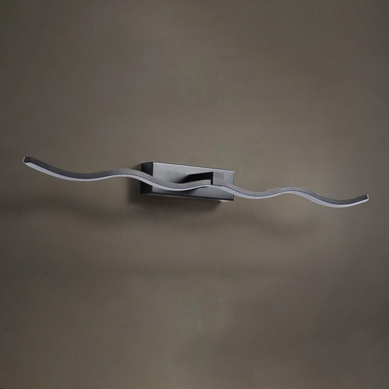 Semplicità contemporanea ondeggiando lampadaria vanità apparecchi di illuminazione acrilica per il bagno