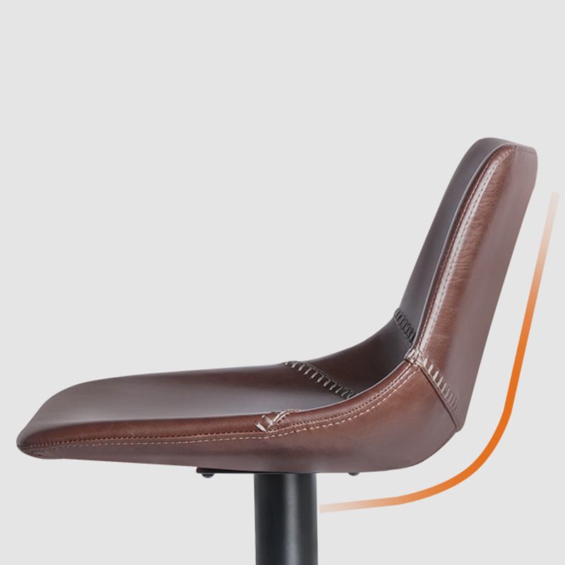 Industrial Leather Bar Stool Adjustable Backrest Bar Stool for Bristol