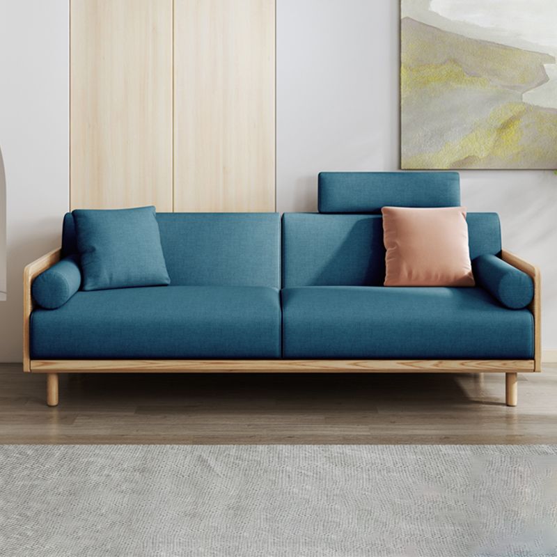 Linen  Modern Sofa 33"W P Sofa Pillow Top Arm for Living Room