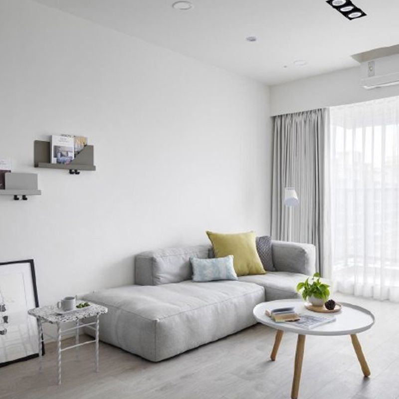 Pure Color Wallpaper Roll Modern Stain Resistant Living Room Wall Art, 57.1-sq ft