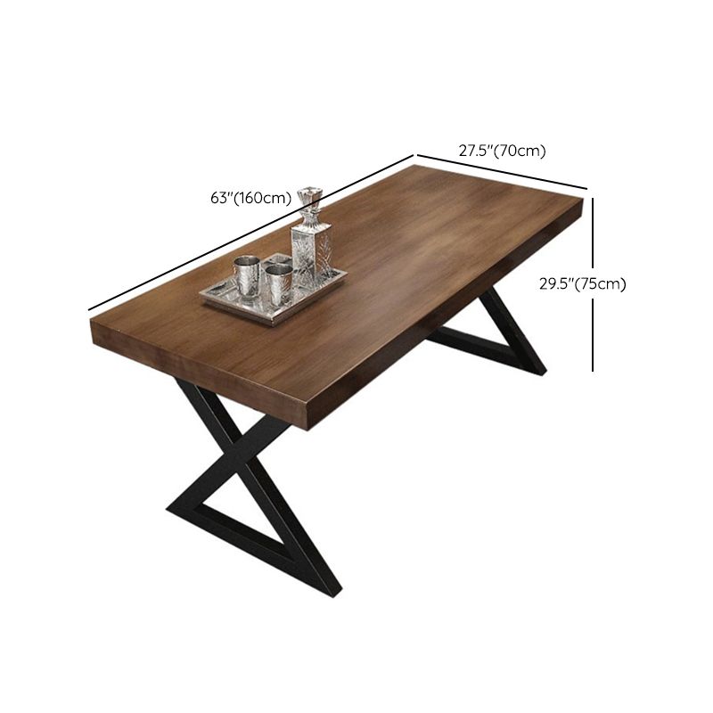 Industrial Rectangle Wood Dining Table 1/5/7 Pieces Dining Set for Cafe