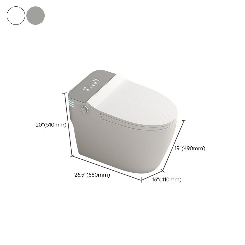 Modern Toilet Bowl ABS Floor Mounted Siphon Jet Flush Toilet