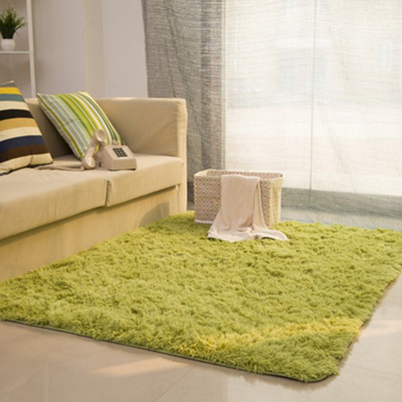 Casual Living Room Rug Multi-Colored Solid Rug Polypropylene Non-Slip Pet Friendly Area Carpet