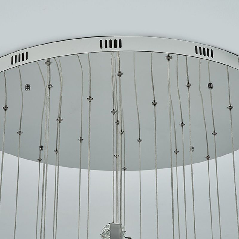 Kit de luz colgante posmoderna Luz de techo de cristal para sala de estar para sala de estar