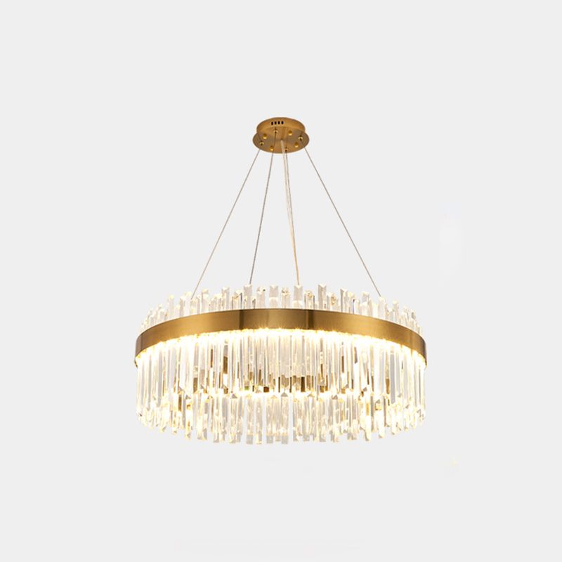Hedendaagse luxe led hangende lamp metalen kroonluchter voor woonkamer
