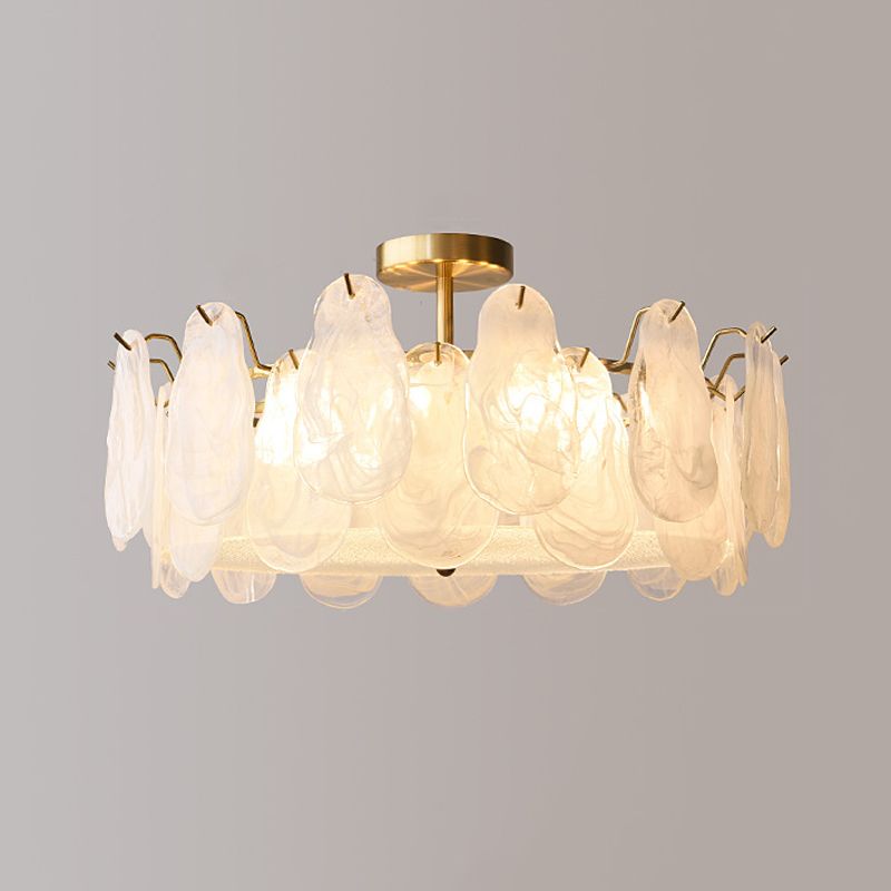 Contemporary Ceiling Lamp Creative Glass Flush Mount Light Fixture