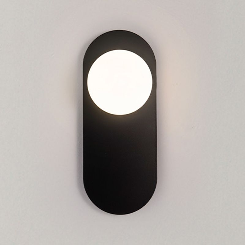 Single Modern Golden/Black Wall Mounted Sconce Shaded Wall Light for Bedroom