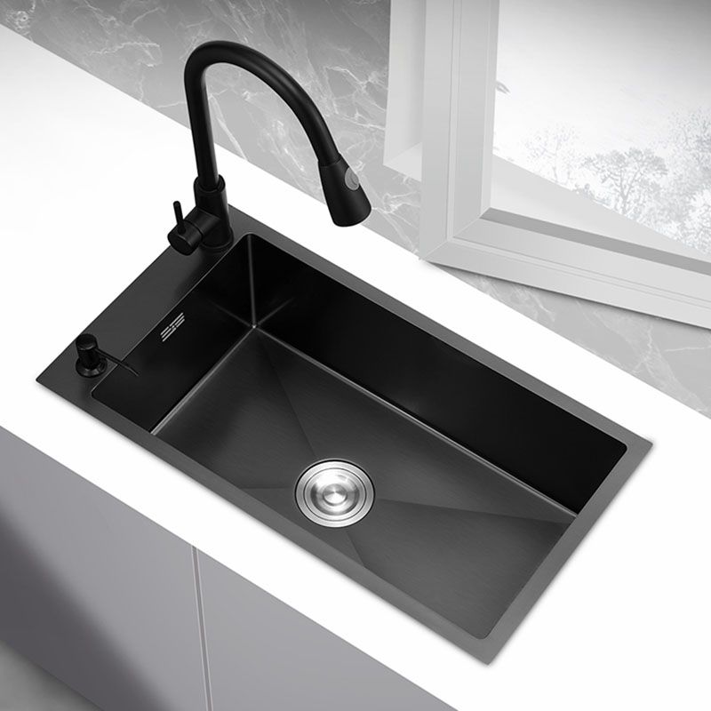 Modern Style Drop-In Kitchen Sink Soundproof Design Stainless Steel Kitchen Sink