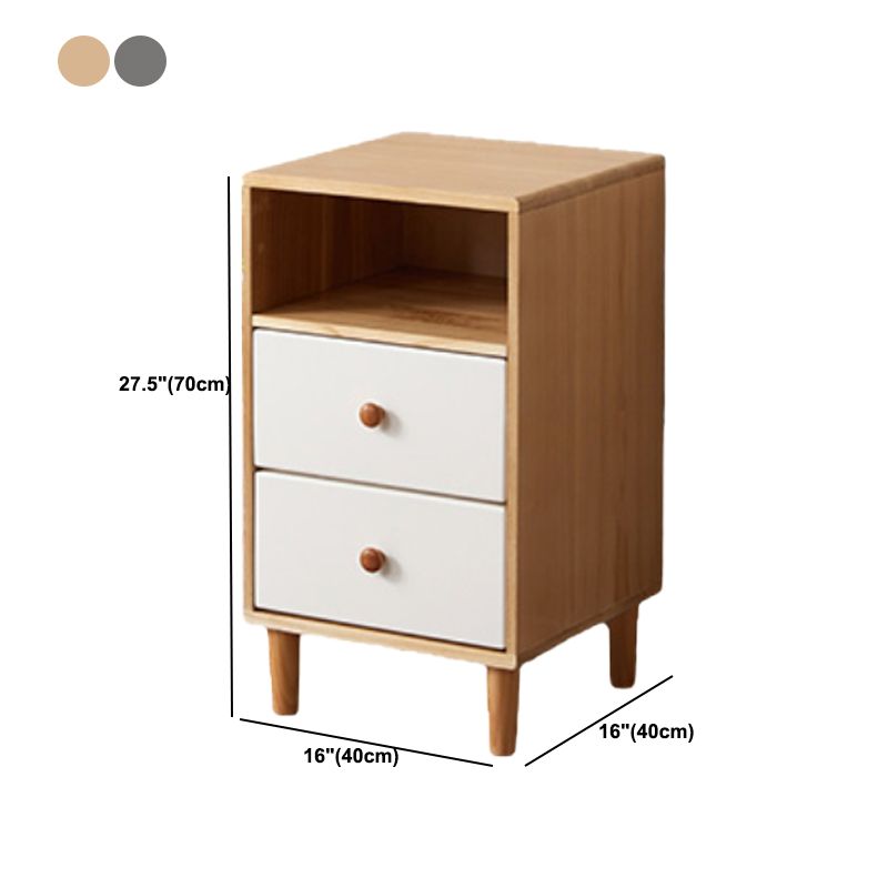 Modern Solid Wood Chest with 4 Natural Legs and Soft Close Drawers