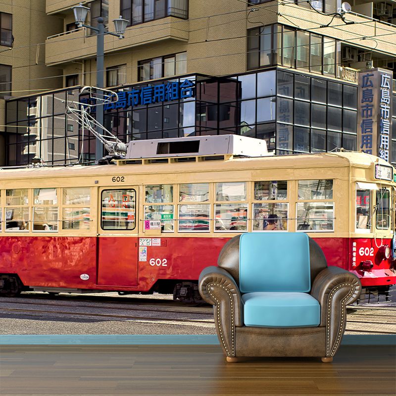 Modern City Transportation Wall Covering for Living Room Full Size Personalized Size