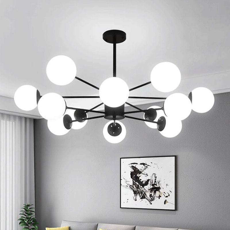 Lámpara de lámpara de lámpara de estilo moderno forma de vidrio colgante de vidrio para dormitorio
