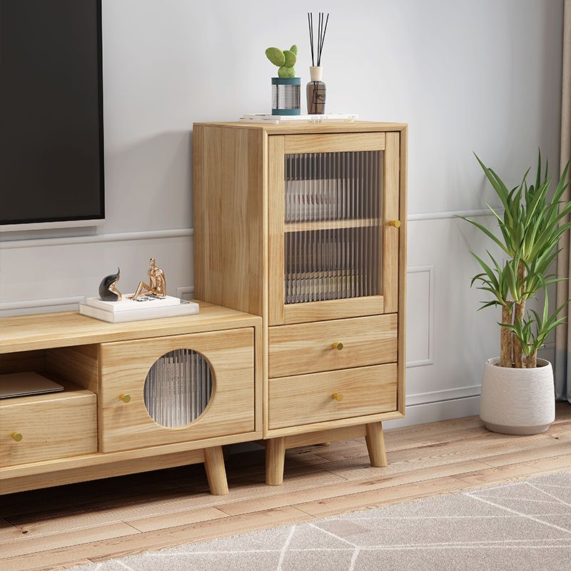 19.68" Wide 2 - Drawer Accent Cabinet 1 - Door Solid Wood Cabinet