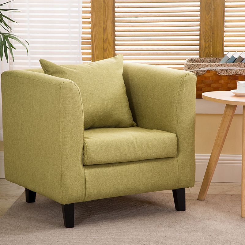 Arms Included Chair 25.5" L x 24"W x 23.6"H Linen Chair for Living Room