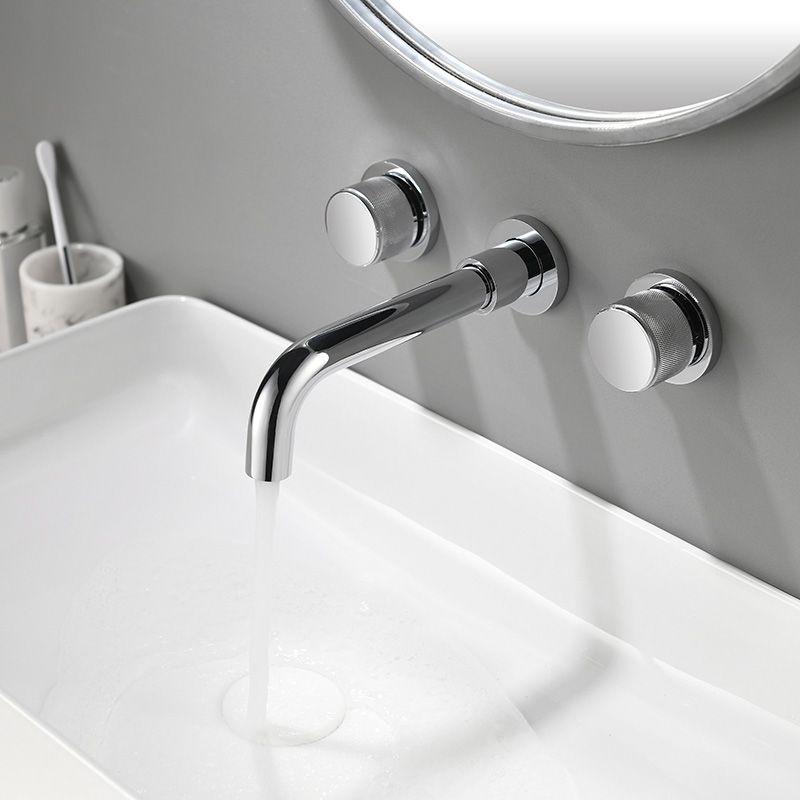 Knob Handle Wall Mounted Bathroom Faucet Industrial Vintage Sink Faucet