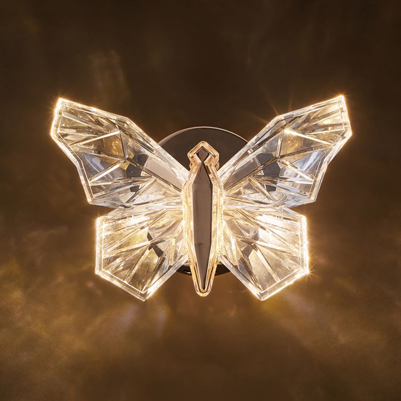 Nordic Style Metal Wall Light Butterfly Shape Wall Lamp for Children's Room