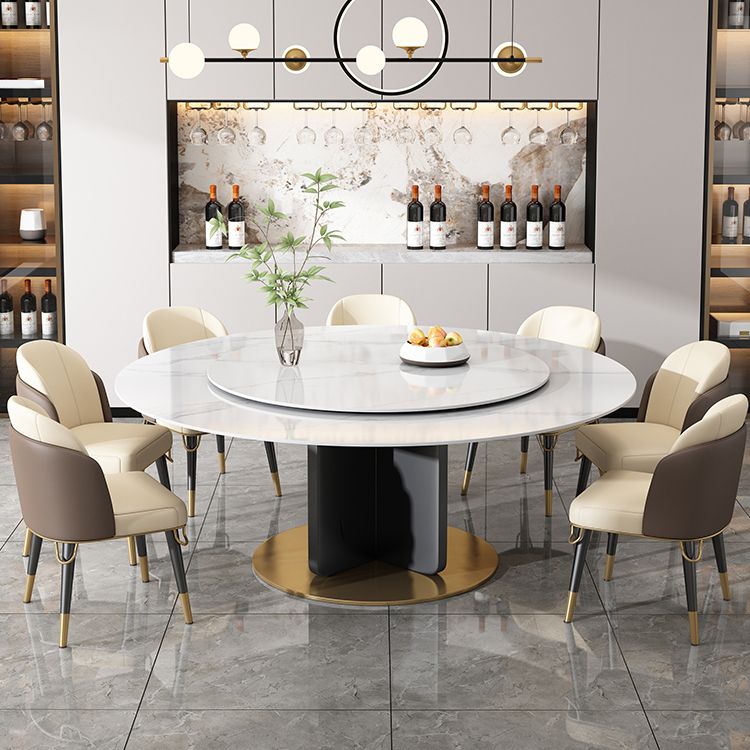 Contemporary 1/4/8/11 Pieces Furniture Round Stone Dining Set for Home