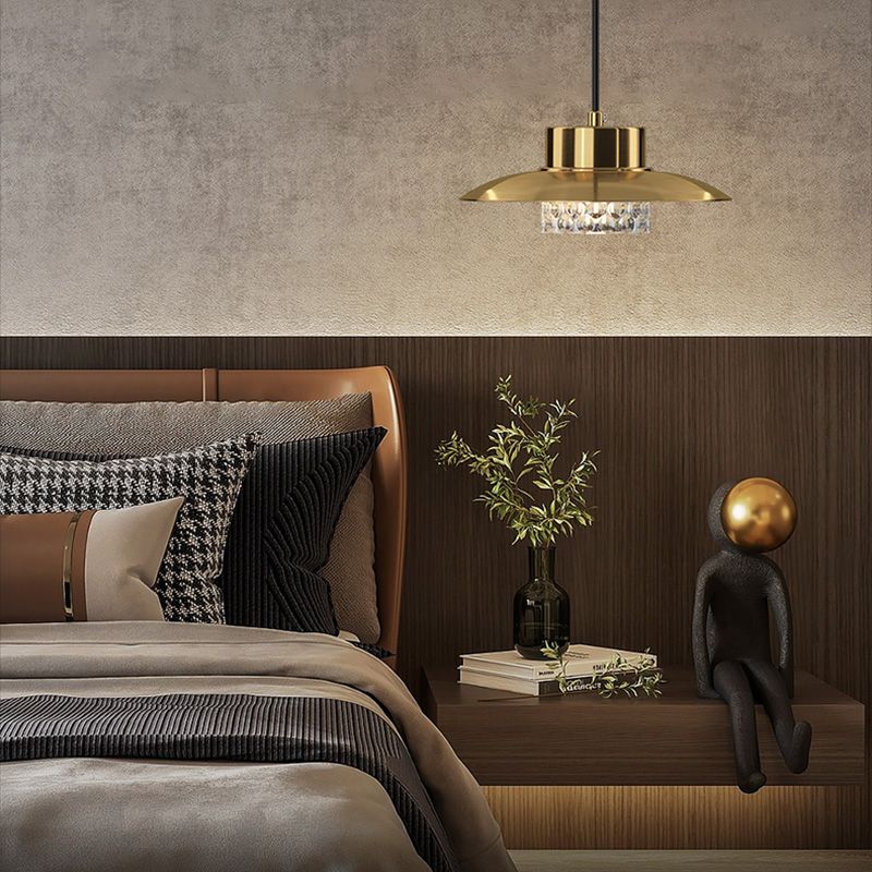 Geometrische Anhängerbeleuchtungskörper Moderne 1-Licht-Federlampe mit klarem Acrylschatten