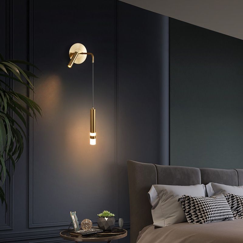 Lámpara de lectura de cabecera LED moderna 2 lámpara de luz de pared ligera para dormitorio