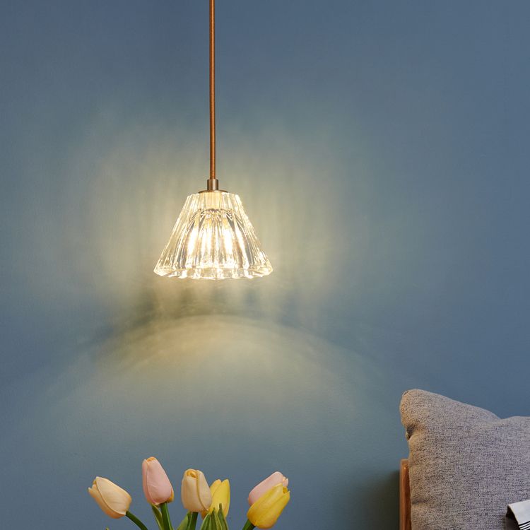Crystal Hanging Lights Modern Style 1 Head Hanging Mount Fixture for Bedroom