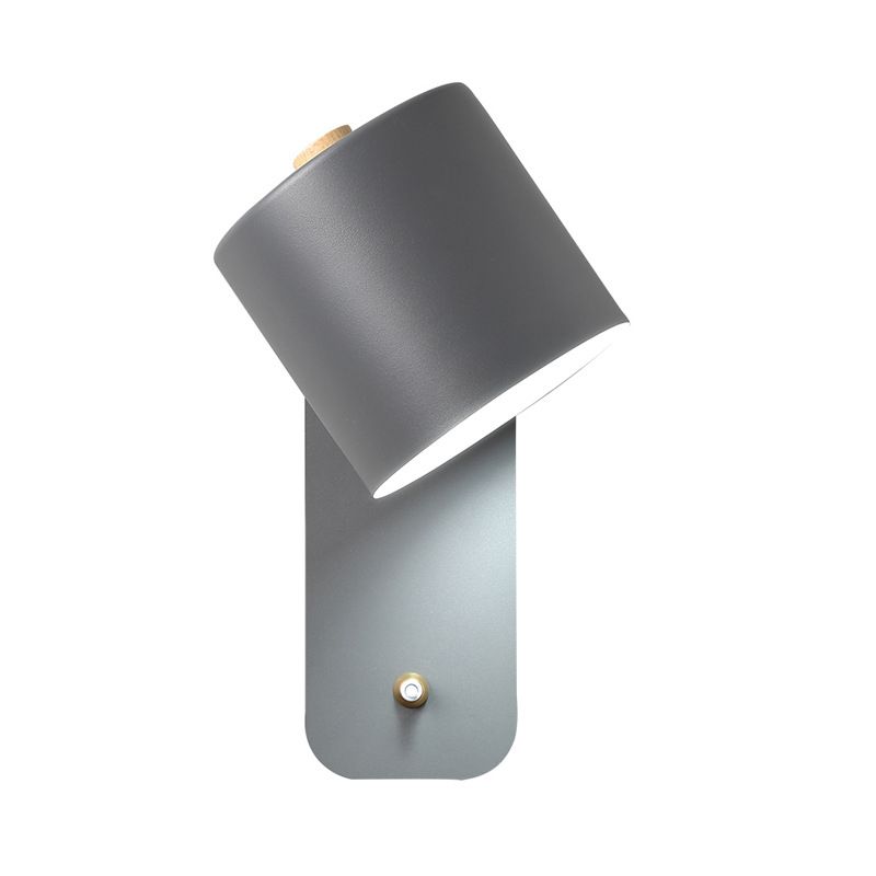 Nordic Modern Style 1 Light Wall Light Metal Cylindrical Wall Light for Living Room