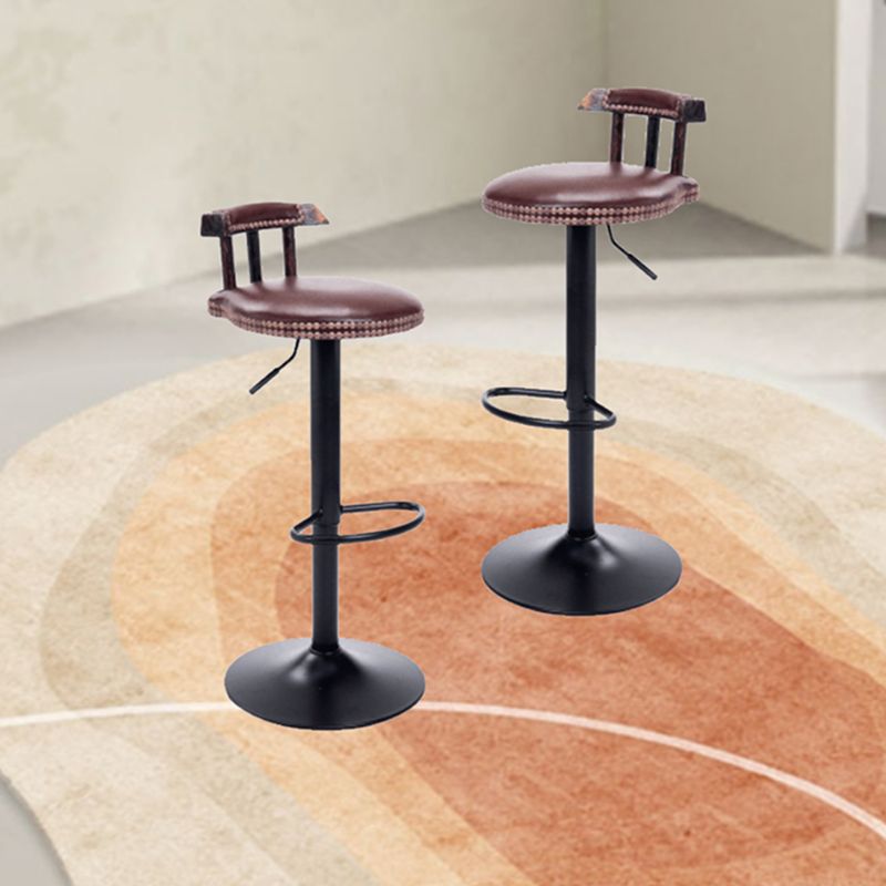 Brown Wood Round Pub Table Set 1/3 Pieces Contemporary Indoor Bar Table Set