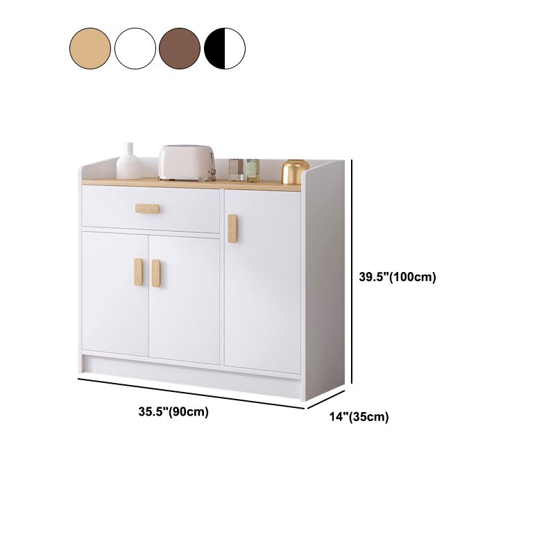 Accent Chest with Drawer Wood Contemporary Chest with 2/1-Door