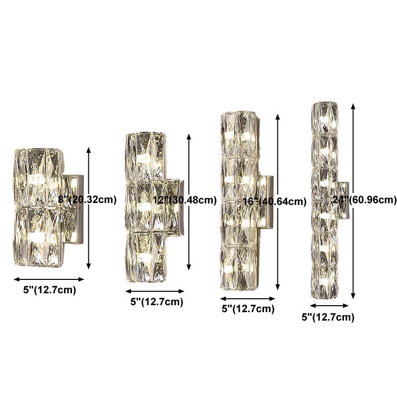 Postmodern Style Wall Light Crystal Wall Sconce Light for Living Room