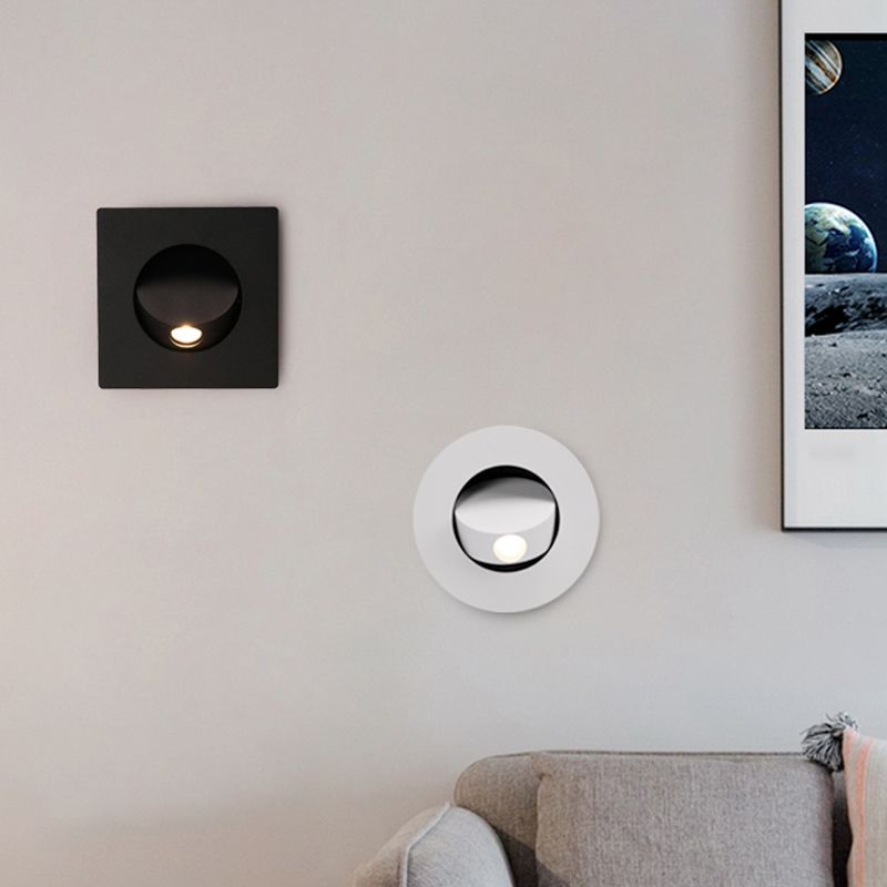 Geometric Shade Metal Wall Sconce Modern Style 1 Light Wall Mount Lighting