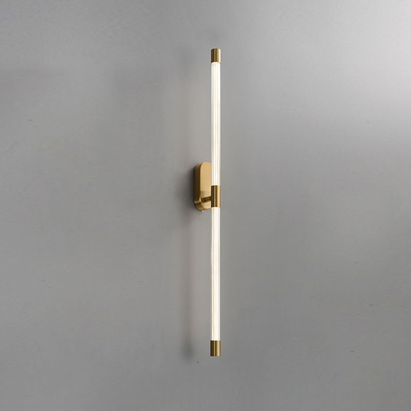 Lineaire wandkandelverlichting Moderne wandlamp metaal 1 lichte sconce verlichtingsbeveiliging