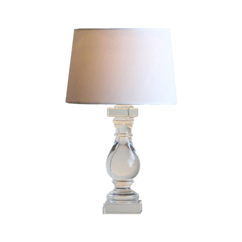 Vase tissu task lampe contemporaine Crystal Crystal 1 Livre de lecture de tête Lumière en blanc