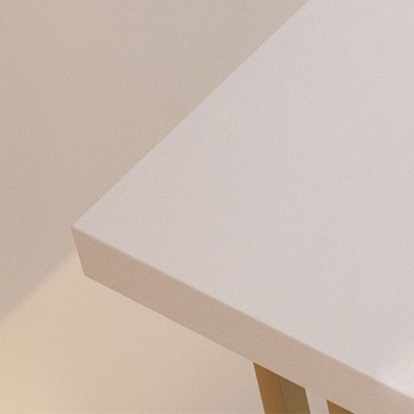 Glam Gold Base Bar/Dinette Table Rectangle Sled Indoor Counter-height Pub Table