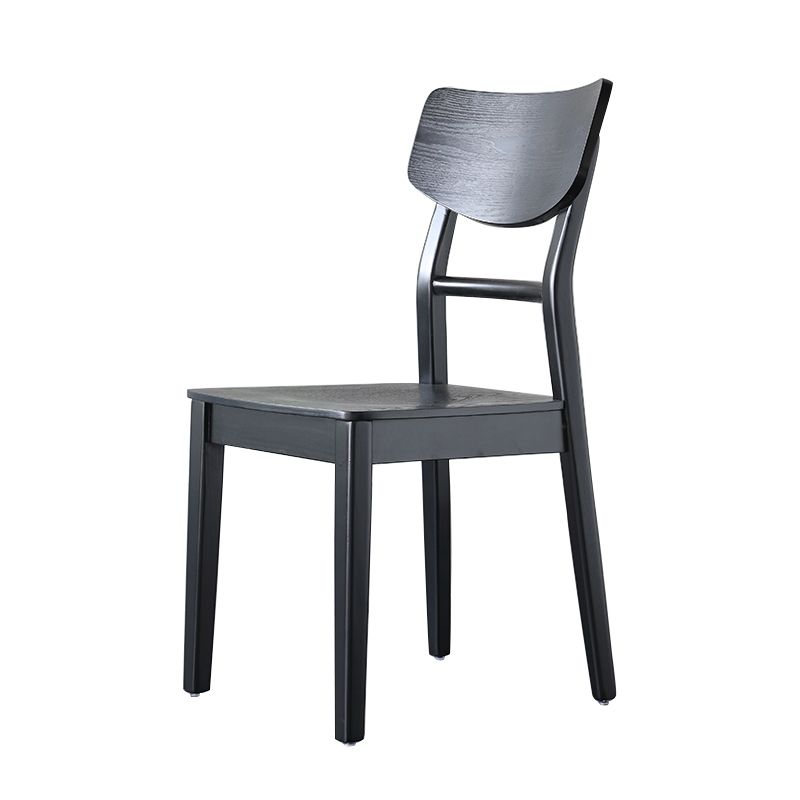 Silla auxiliar de madera para el hogar industrial, silla de comedor con respaldo de escalera (juego de 4)