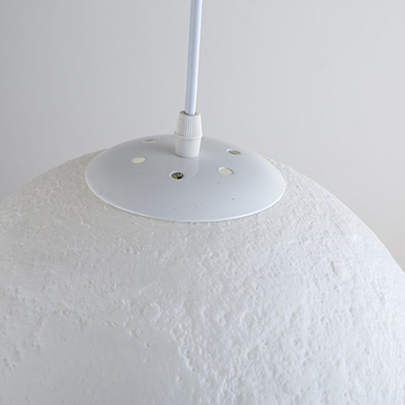 Globe Acrilic Hanging Light, semplice Lampada per tonalità luna per la camera da letto