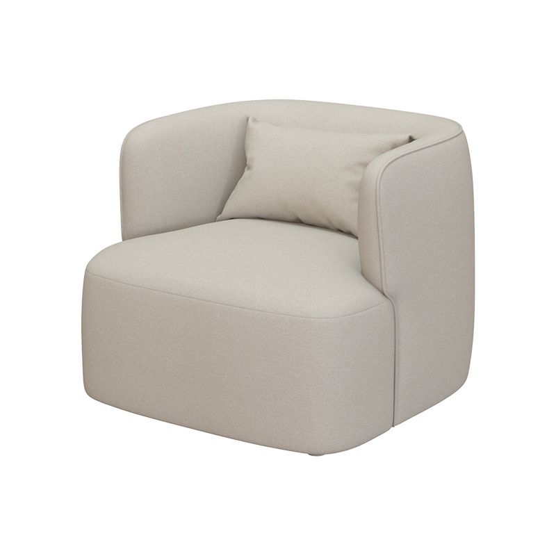 33.46" Wide Barrel Chair Recessed Arms Included Chair for Living Room