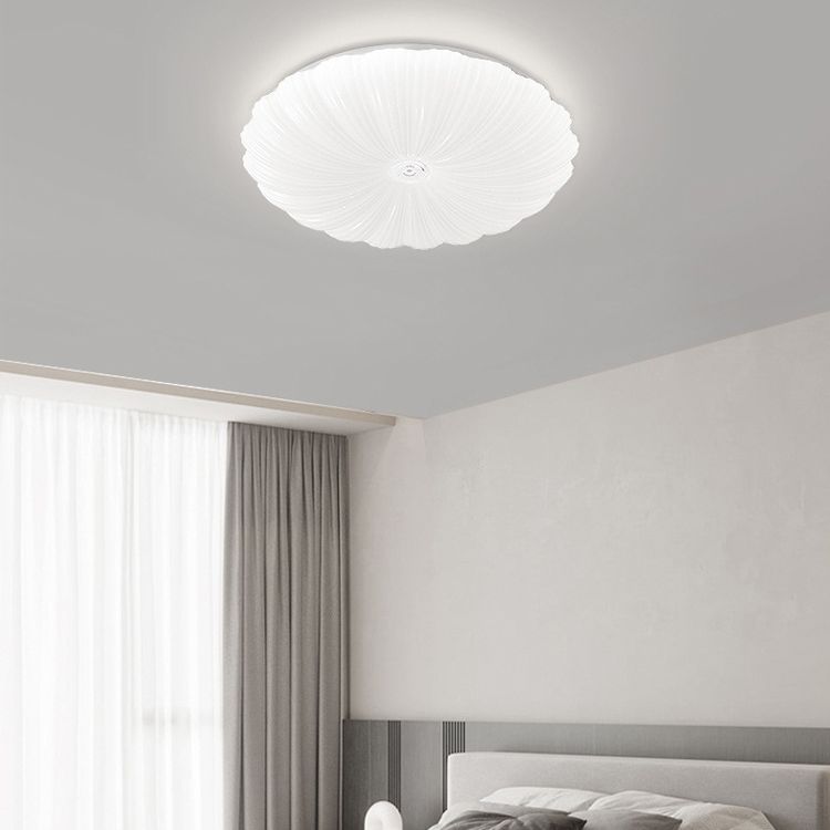 LED Ceiling Mount Light White Ceiling Light with Acrylic Shade for Living Room