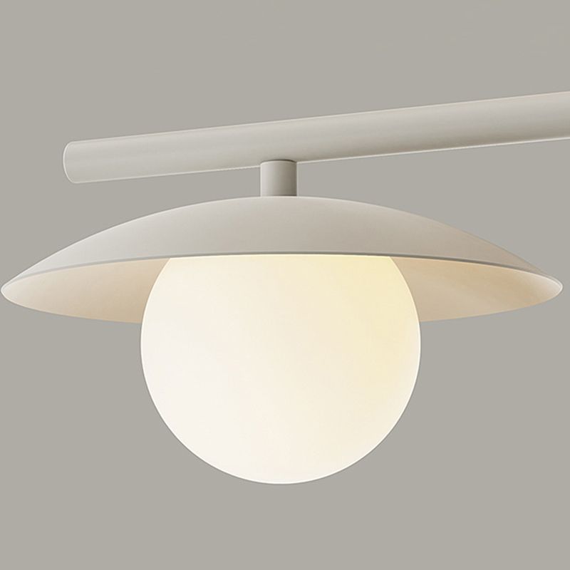 3/4-Light Modernism White Kitchen Island Lighting LED Island Pendant Lighting