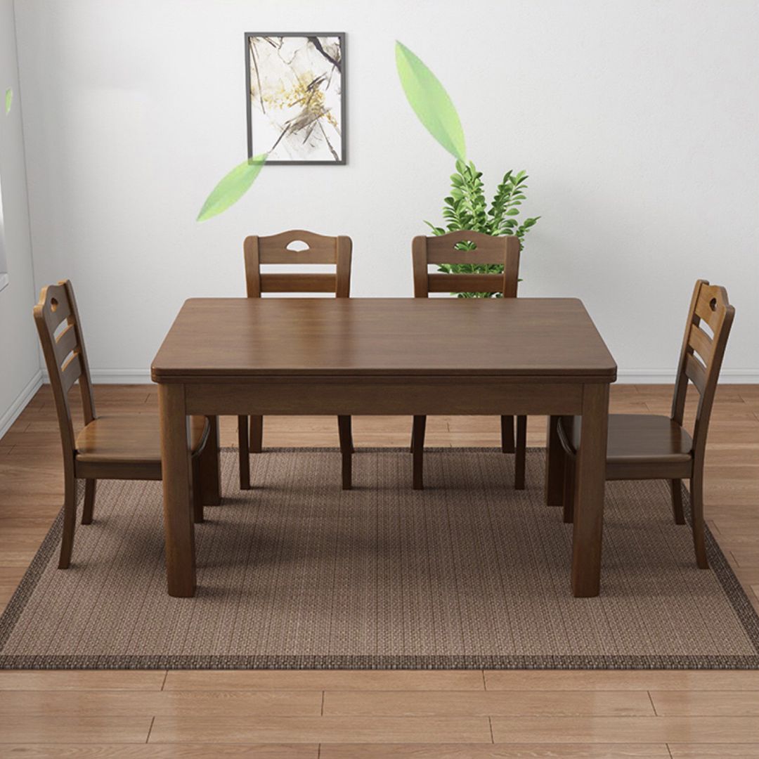 Traditional Standard Solid Wood Dining Room Set of Rectangle Shape for Kitchen Table Set