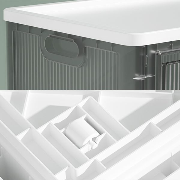 Contemporary Shelf Bookcase Folding Closed Back Plastic Bookcase