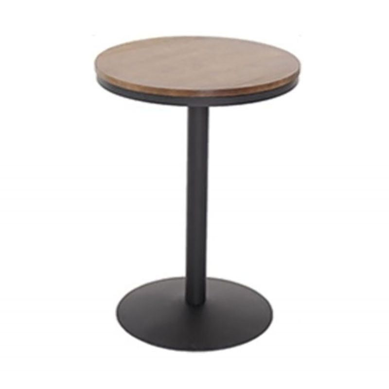 Industrial Style Bar Table Wood and Metal Pub Table for Coffee Shop