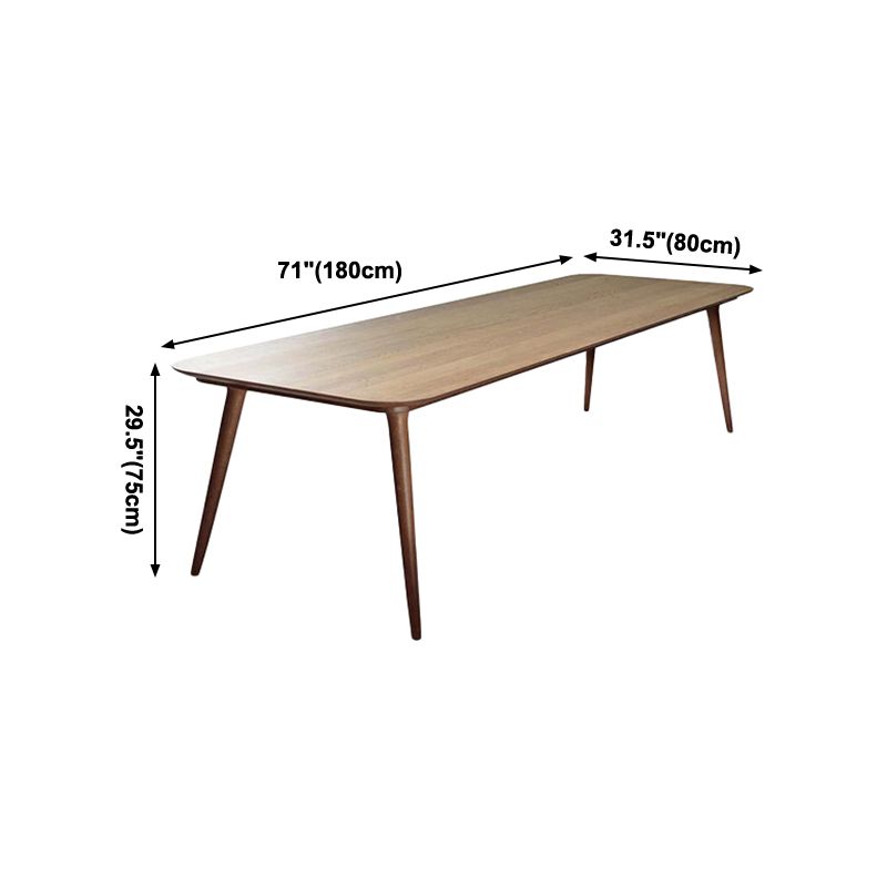 Rectangle Dining Site Table Modern Style Solid Wood Dining Room Collection with 4-foot
