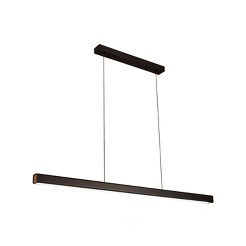 Zeitgenössische Küchenheize helle lineare Decke Anhänger Leuchtmetall 1 Licht