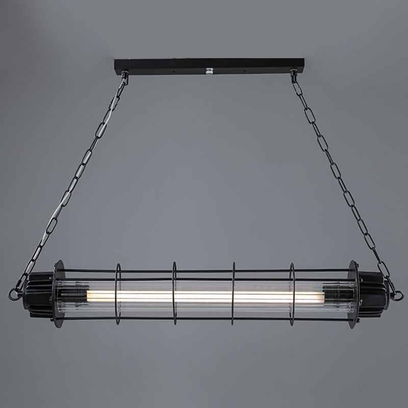 Industrial Pendant Light Metal Frame Light Room Foyer Light
