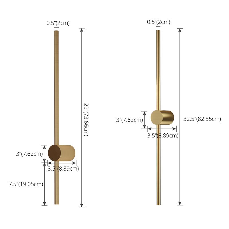 Light Extravagant Style Linear Wall Light Sconces Copper Wall Lights