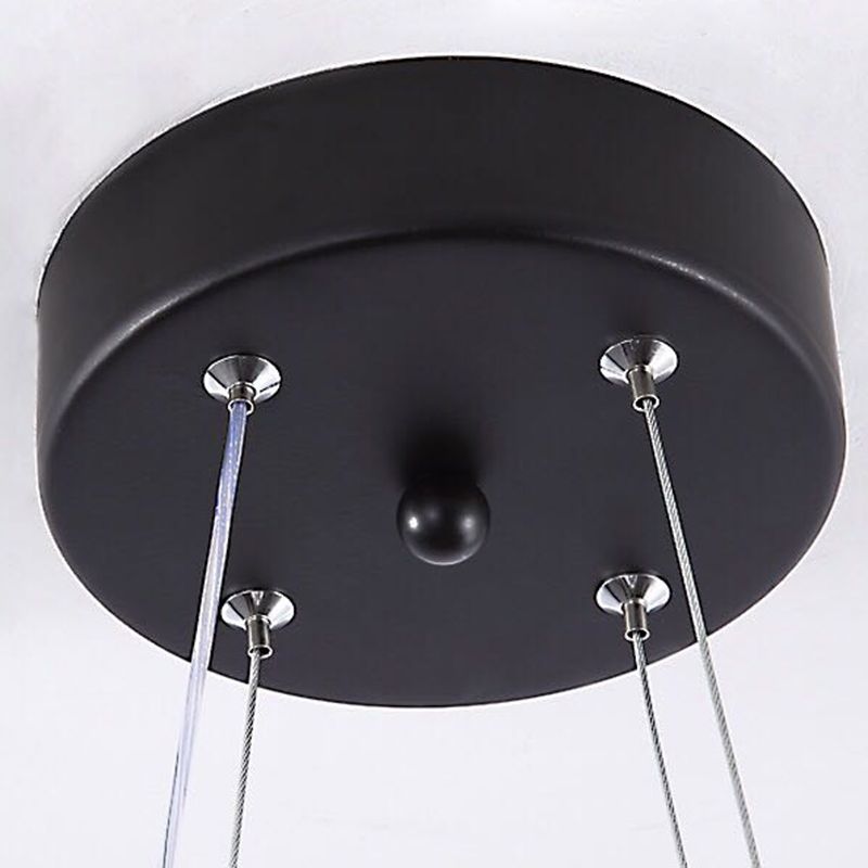 Moderne eenvoud LED hanglamp aluminium lineaire hangende lamp met acryl schaduw